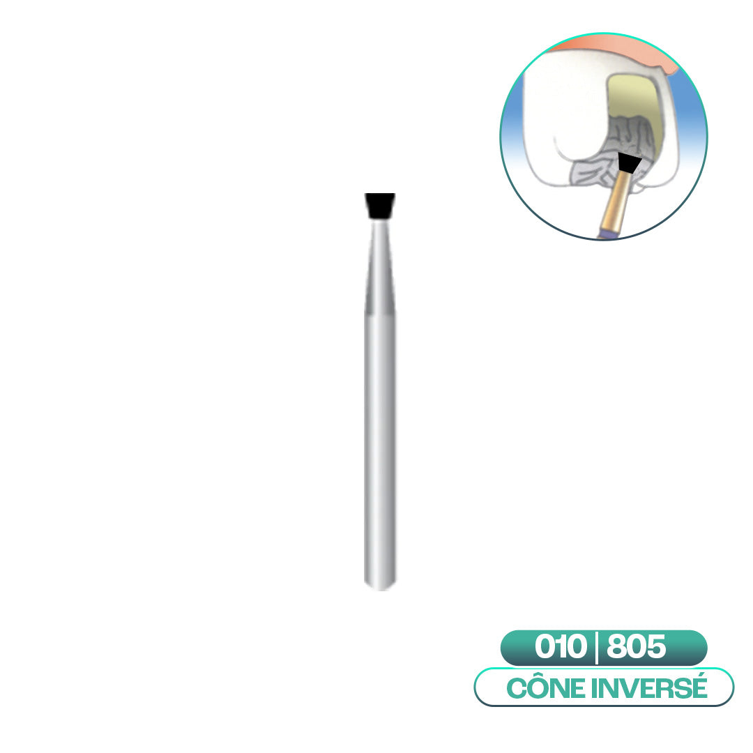 Diamantfrezen omgekeerde kegel ISO 010 - COOL CUT