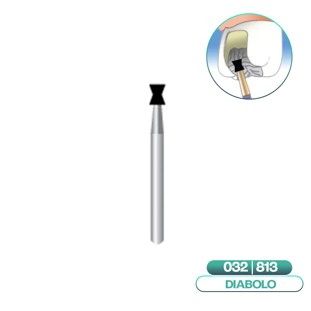 Diamond diabolo burs ISO 032L - COOL CUT