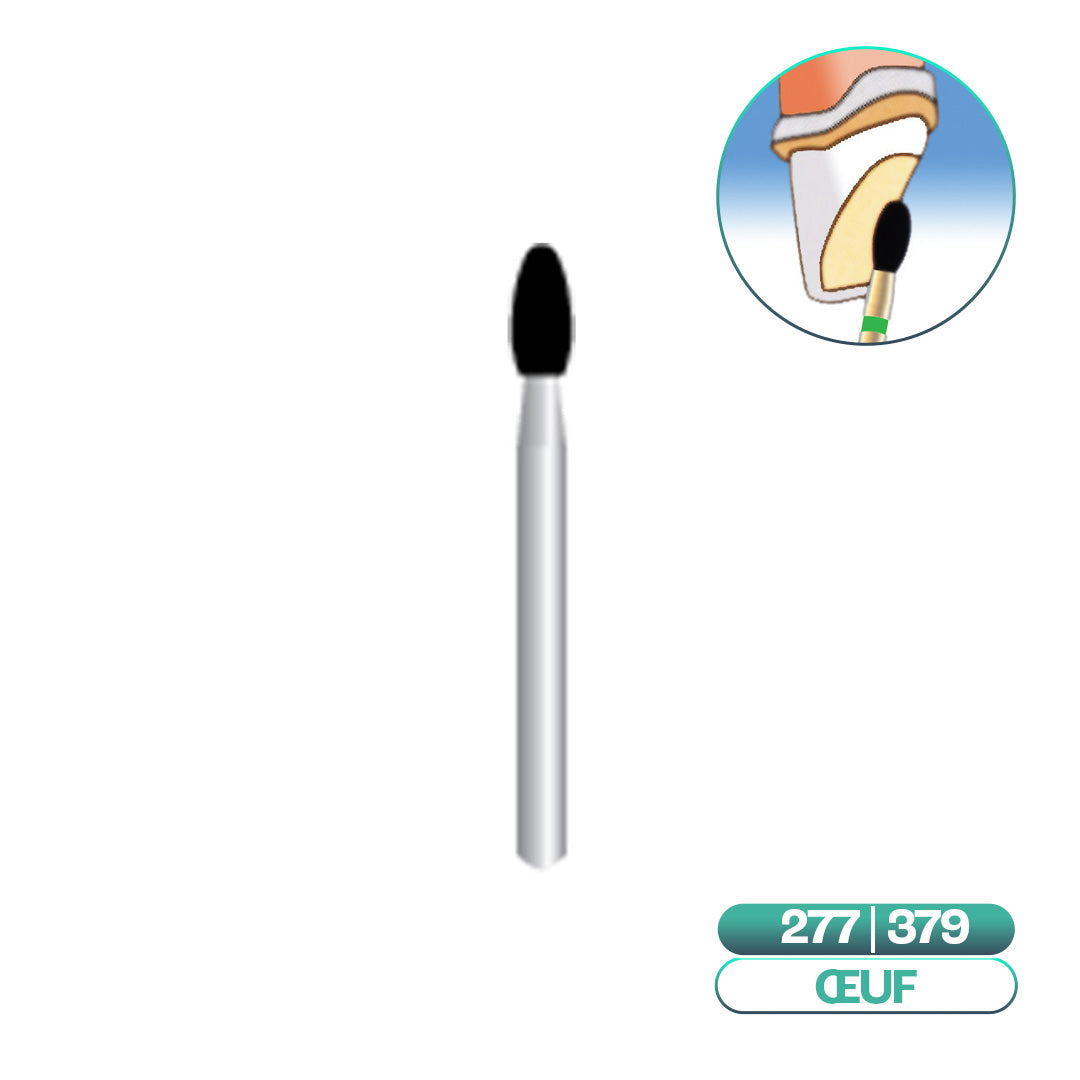 Diamond egg-shaped burs ISO 277 - COOL CUT