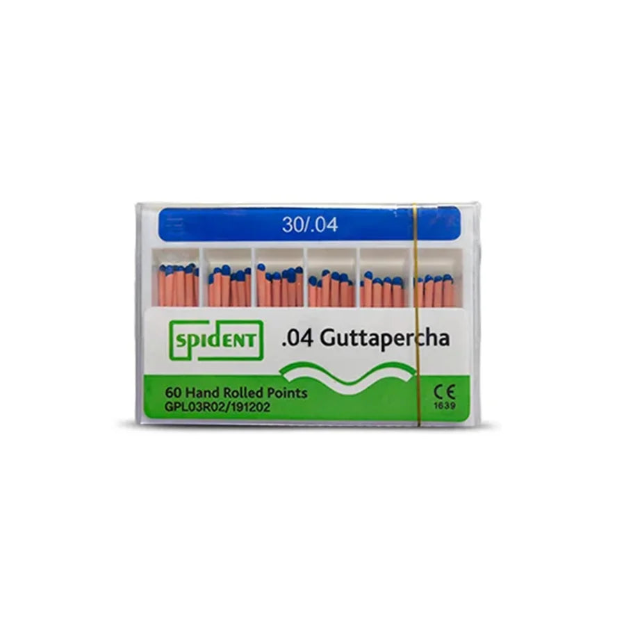 Pointes gutta percha ISO TAPER - 4 ou 6 % - Boîtes de 60 - SPIDENT