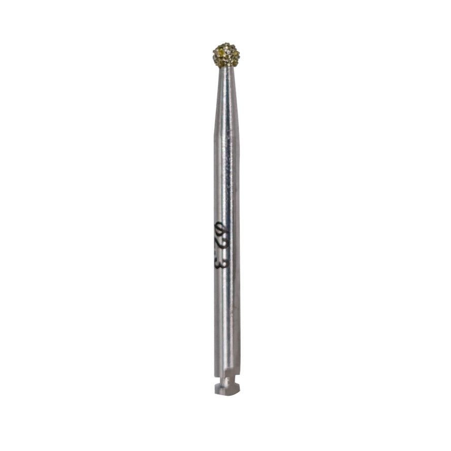 Fraise de dégranulation diamantée – Ø 1,4 à 3,1 mm - Tête Bord arrondi conique - uofti.com