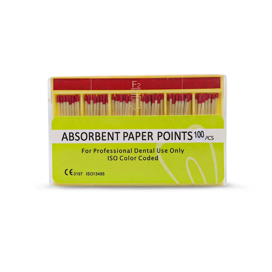 100 Pointes papier obturation F1 - F2 - uofti.com
