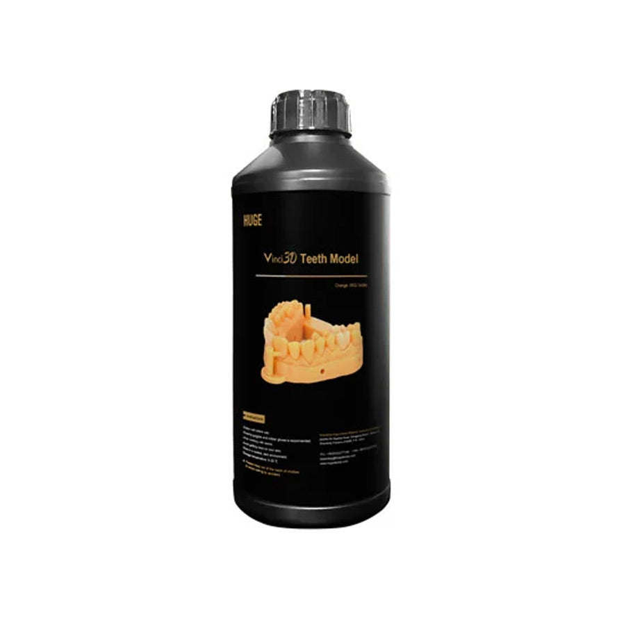 Résine pour model 3D - 1 kg - HUGE - uofti.com Résine 3D dentaire Huge 1kg pour imprimante LCD/DLP - Flacon de résine pour modèles dentaires 3D