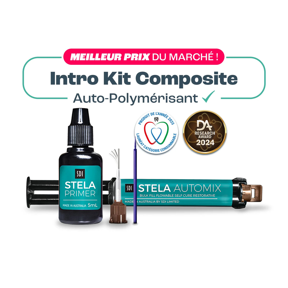 STELA Composite Auto-Polymérisant – Intro Kit - SDI - Prix imbattable Mega offre - uofti.com