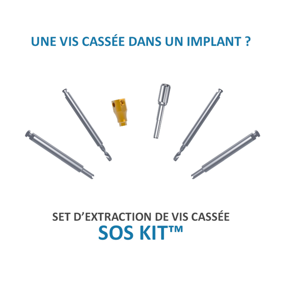 SOS Kit - Extraction rapide & sécurisée de vis d’implant cassées par Safe Implant - uofti.com