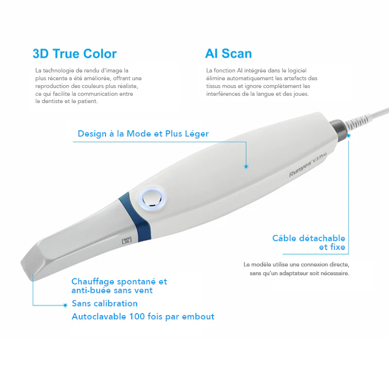 Scanner Intraoral 3DS V3 Pro - Runyes