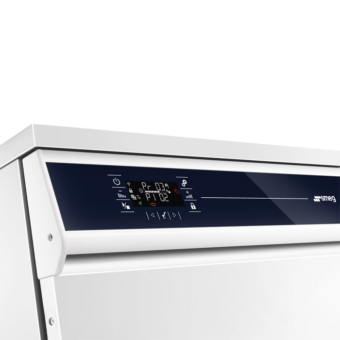 Écran tactile couleur et suivi du paramètre A0 sur le thermo-désinfecteur Smeg WD1260