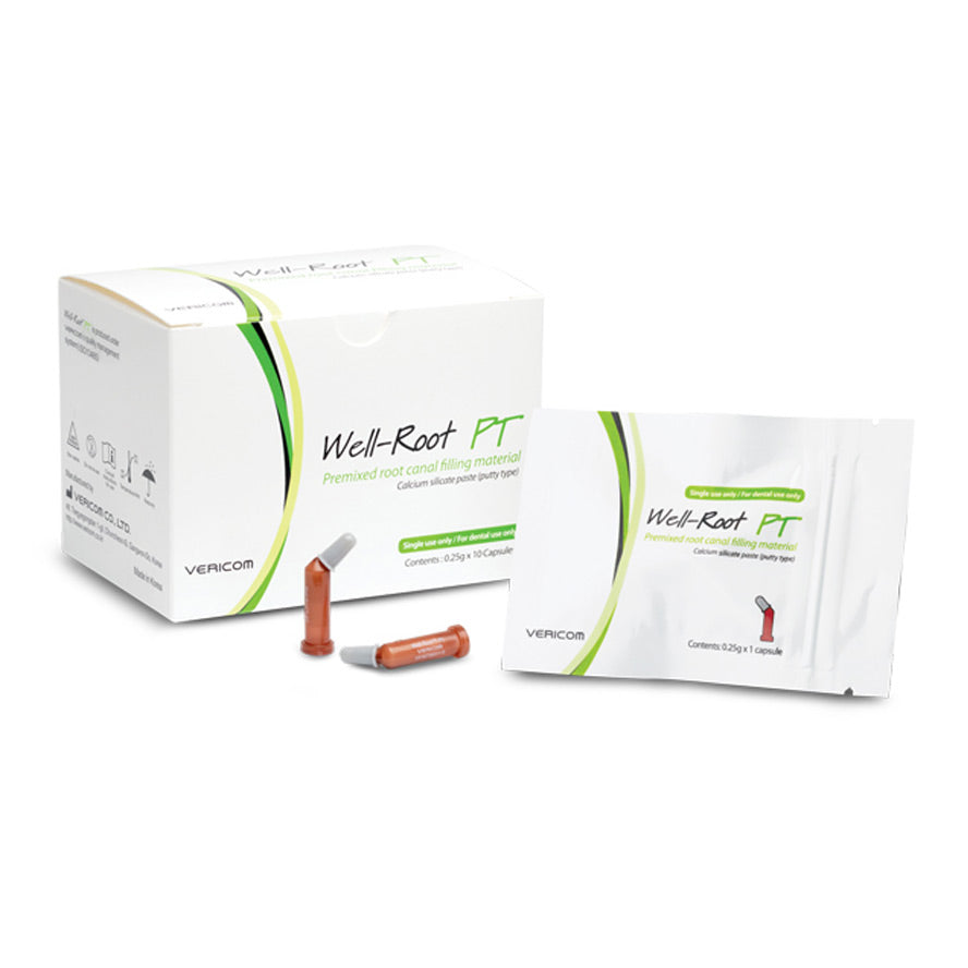Well-Root PT - 0.25 g x10 capsules - Mastic biocéramique prémélangé - VERICOM - uofti.com