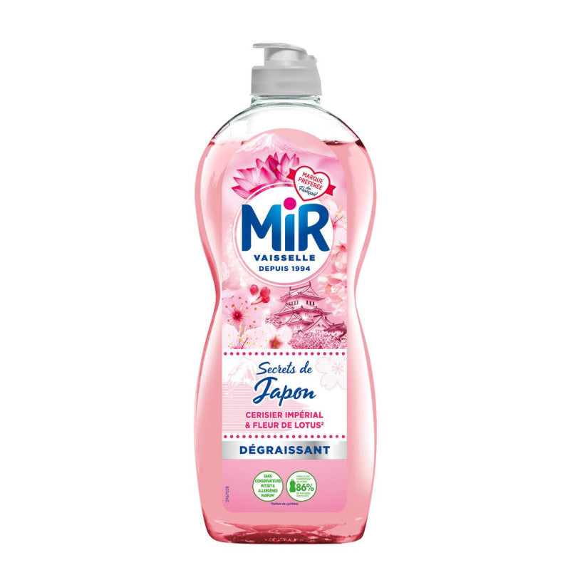 MIR Detergente desengordurante para loiça Segredos do Japão Flor de Lótus & Cerejeira Imperial 675ml