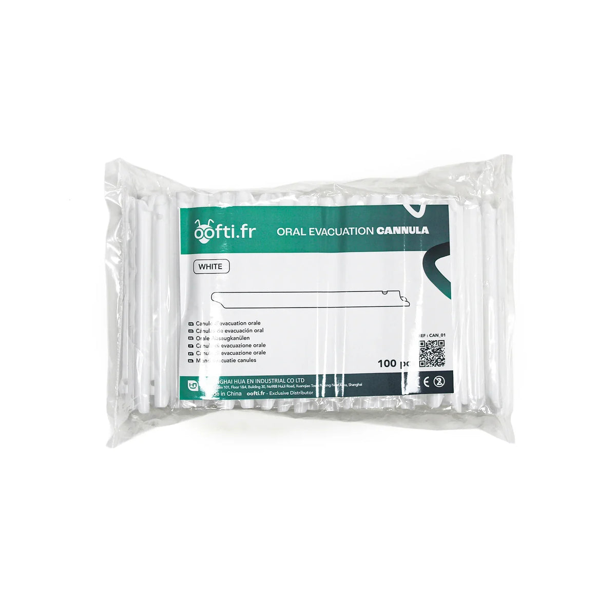🎁 Canules de type Hygovac blanches - Boîte de 100 (Discount)