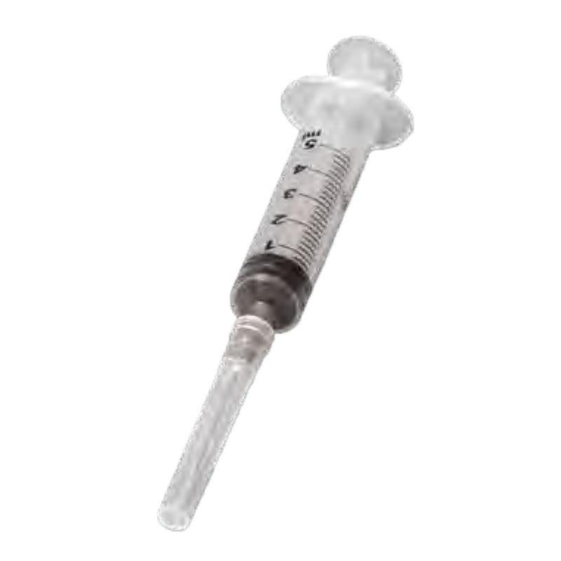 Lot de 100 seringues de 5 ml avec aiguille incorporée - uofti.com