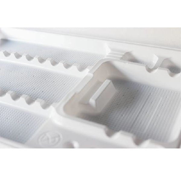 Lot de 400 plateaux jetables en plastique type 4 284x186x7mm - uofti.com