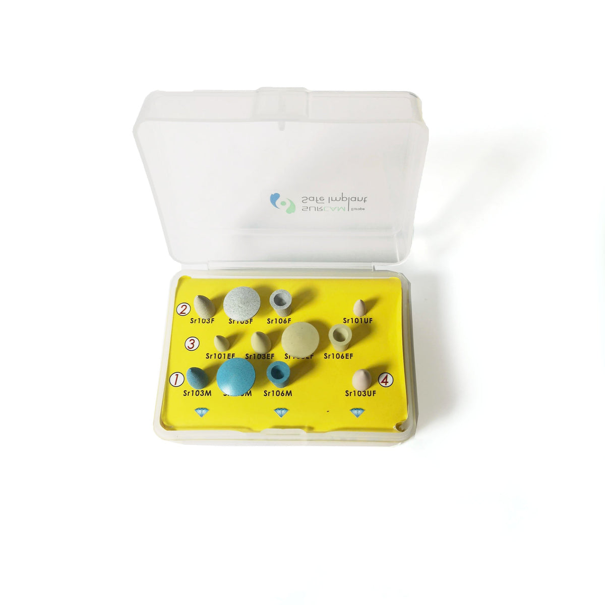 Kit 12 fraises pour polir la zircone et la vitrocéramique - uofti.com