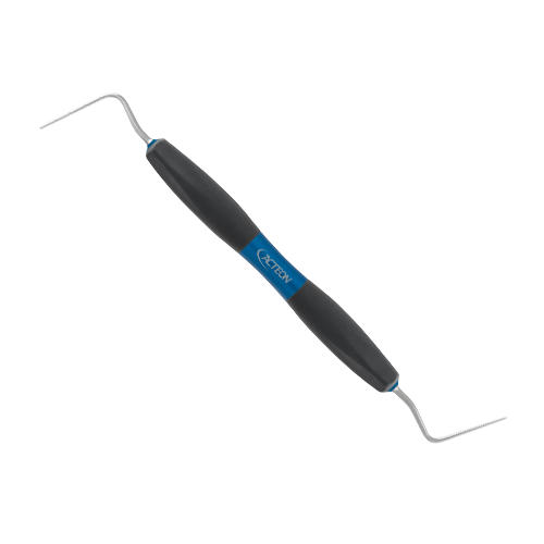 Fouloir Machtou 2-3 de Bliss by ACTEON est utilisé pour l'obturation canalaire par condensation verticale chaude. Ø0.8mm L'ergonomie et les performances de la partie travaillante permettent un geste maîtrisé et ferme et visent à réduire la fatigue des mains et des poignets. Utilisées pour l'obturation canalaire par condensation verticale chaude.