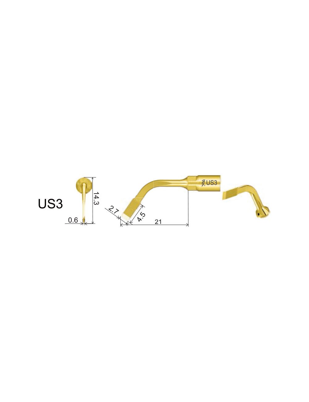 Insert US3 pour chirurgie piezo - WOODPECKER - uofti.com