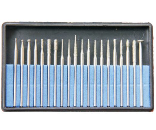 Kit de 20 fraises diamantées HP de précision - uofti.com