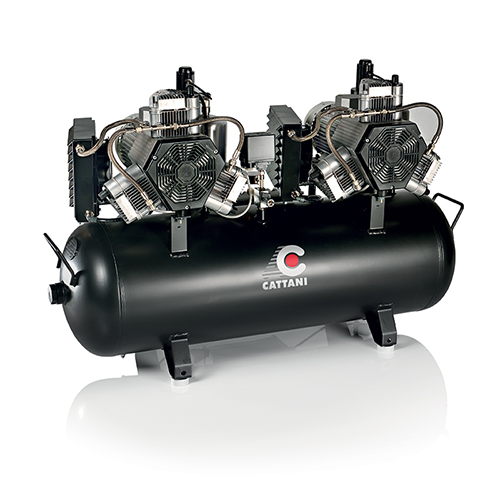 Compresseur Double Tricylindre nu (AC600) ou capoté (AC600Q) - Cattani - uofti.com