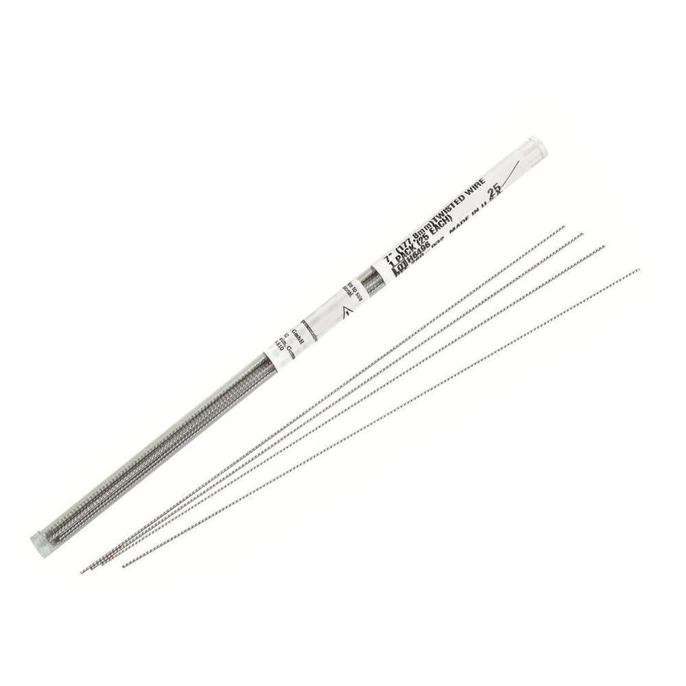 Contention linguale à coller tressée de longueur 17,8 cm (7”)de diamètre 0,81 mm (032”). Idéal pour stabiliser la fin de traitement. Le kit comprend 25 arcs + 50 embouts de maintien de la contention. DM Classe IIA. Organisme notifié : 0086. Fabricant : 3M Deutschland GmbH, Allemagne. Le kit 709-060 Le réassort de 25 arcs 260-032