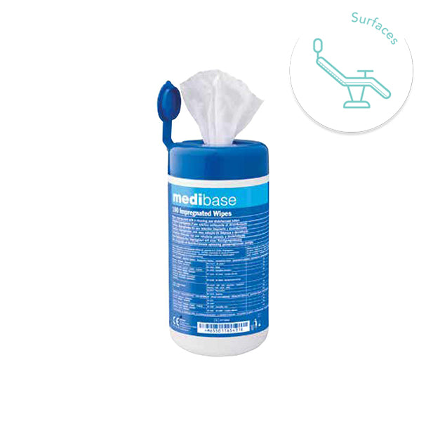 Disinfectant wipes x100 - MEDIBASE