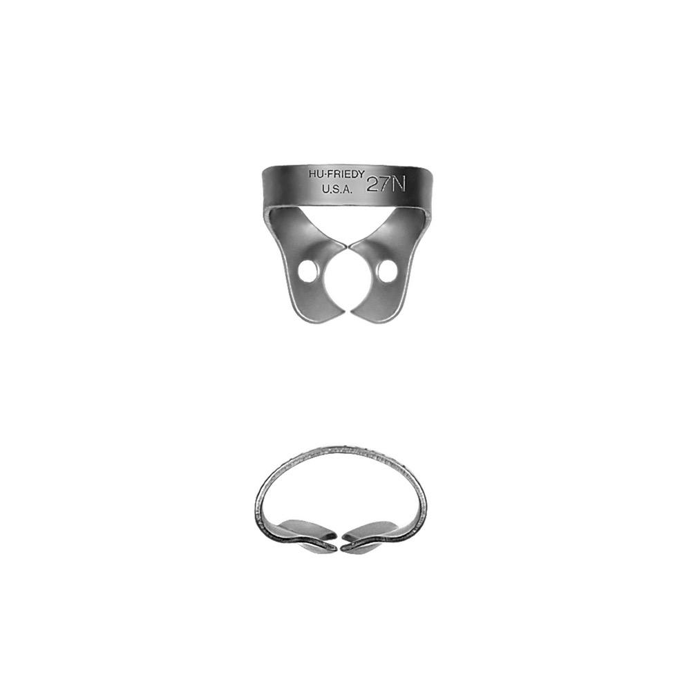 Satin Steel Rubber Dam Clamps for Premolars - Hu-Friedy® (RDCM27N)