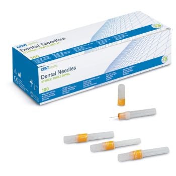 Stérilisées à l'oxyde d'éthylène, conformes à la Pharmacopée Française. Acier inoxydable. Indicateur de biseau. Dispositif médical de classe lla. Marquage CE0120. Fabricant : CFPM