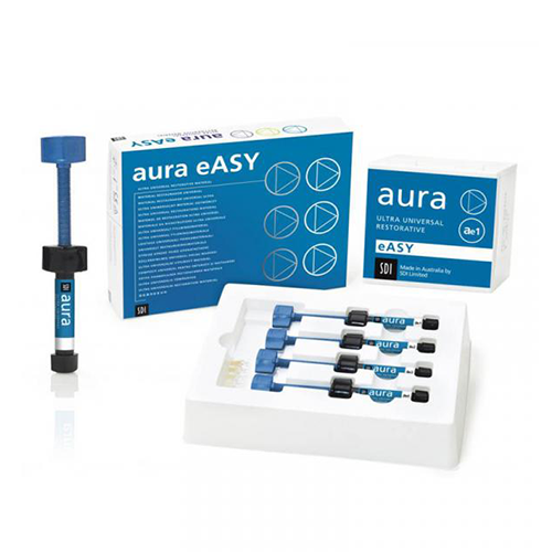 Le coffret aura eASY contient : 4 seringues de 4 g (AE1, AE2, AE3, AE4)) + 1 teintier