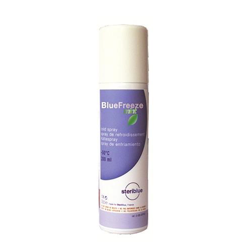 Température de -45°C. Sans odeur. Non toxique. Ne contient pas de CFC. Vaporisation précise grâce à une canule de prolongation. Valve spéciale permettant un usage dans toutes les positions. Permet un givrage immédiat des boulettes d’ouate (test de vitalité pulpaire) et des rouleaux salivaires. Ne pas pulvériser en bouche sur les muqueuses. Peut s’utiliser sur les dents couronnées.. Présentation en spray de 200 ml.