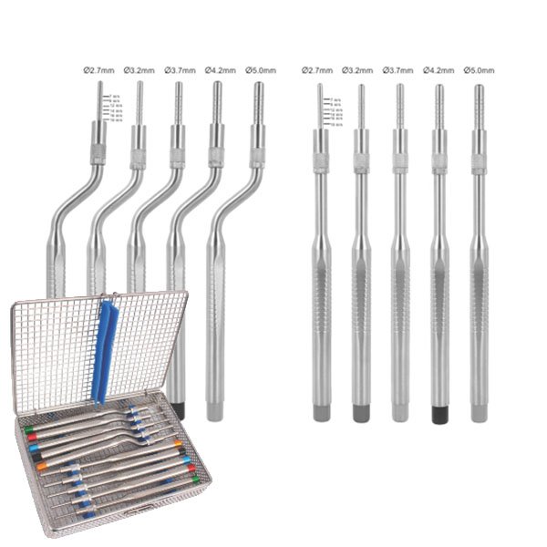 Kit ostéotomes convexes (10 instruments) - uofti.com