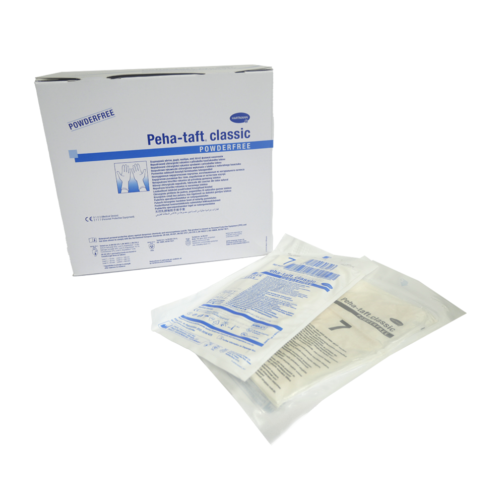 Gants Chirurgie sans Poudre en Latex Naturel | Peha taft Hartmann - uofti.com