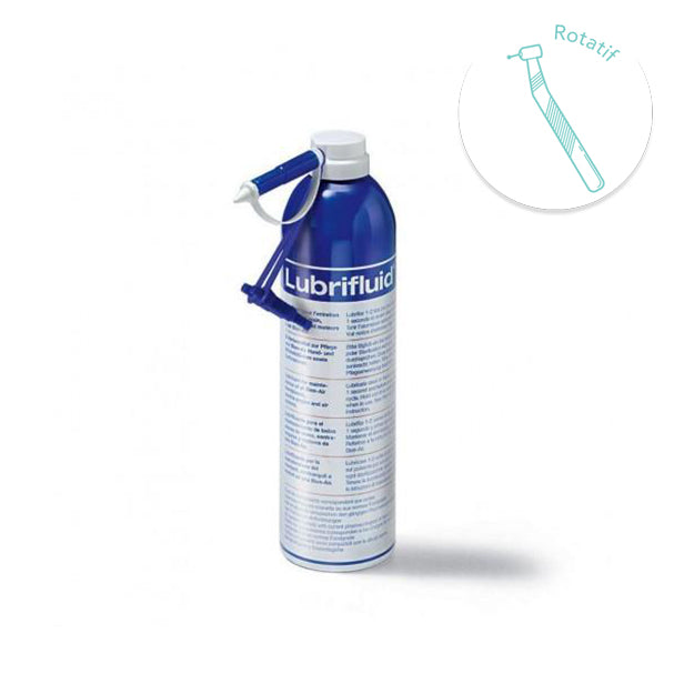 Spray Lubrifluid Bien Air 500 ml – Lubrifiant haute performance pour pièces à main, contre-angles et moteurs à air. Nettoyage interne et entretien optimal - uofti.com