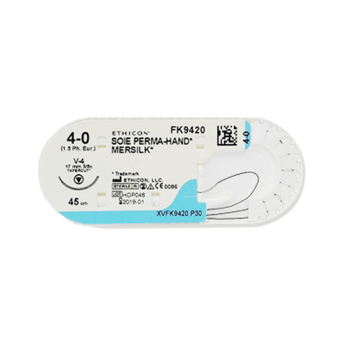 Fio de sutura de seda preta - Thicon Johnson & Johnson