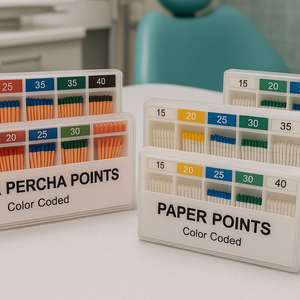 Pointes gutta percha et papier