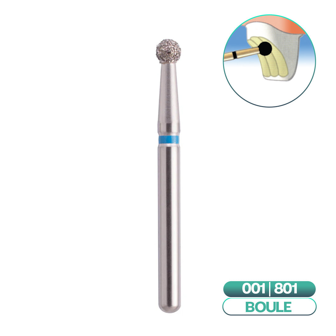 Diamond ball burs ISO 001 - COOL CUT