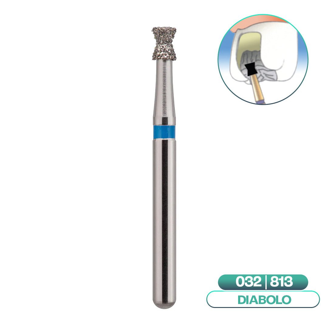 Diamond diabolo burs ISO 032L - COOL CUT