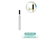 Diamond cylindrical burs with rounded end ISO 156 - COOL CUT