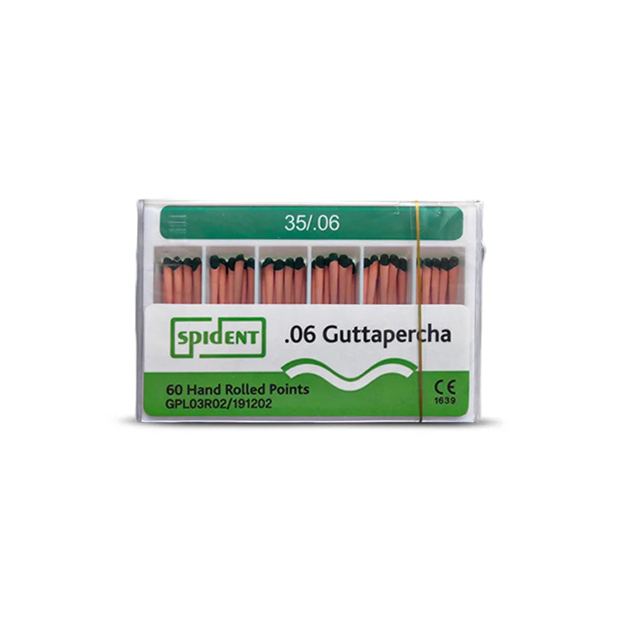 Pointes gutta percha ISO TAPER - 4 ou 6 % - Boîtes de 60 - SPIDENT