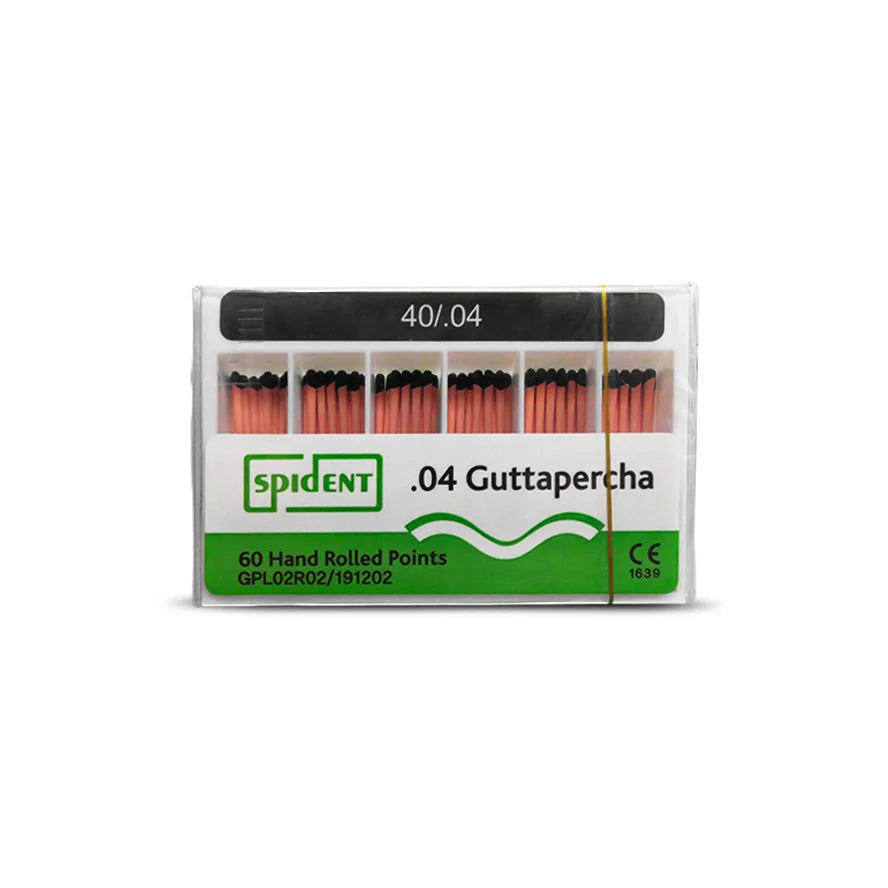 Pointes gutta percha ISO TAPER - 4 ou 6 % - Boîtes de 60 - SPIDENT