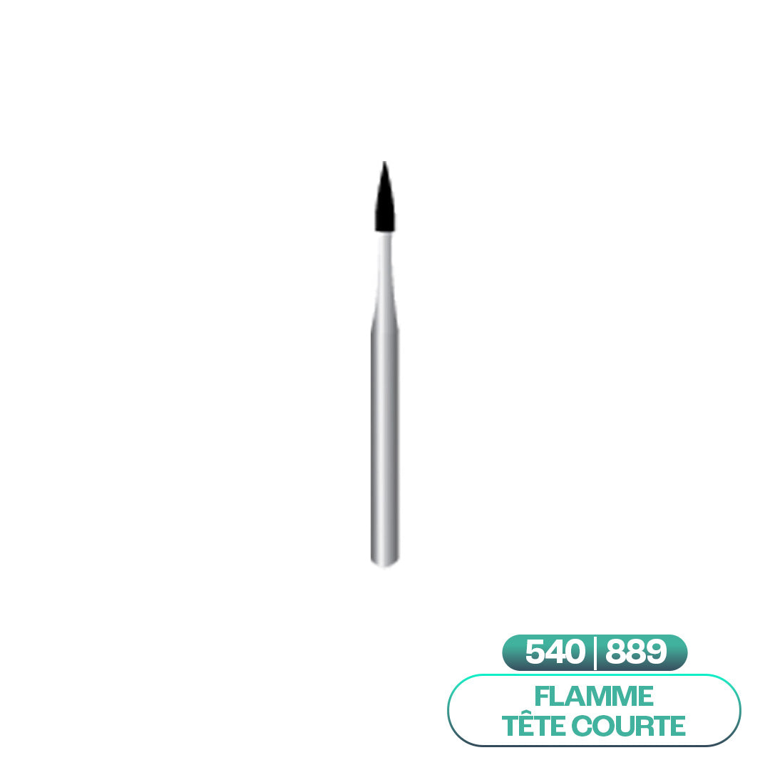 Short head flame diamond cutters ISO 540 - COOL CUT