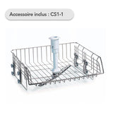 Chariot supérieur (CS1-1) - En acier inox avec bras d’aspersion, adapté au positionnement de supports et paniers.