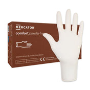 Gants d'examen et de protection x100 -  Latex sans poudre - MERCATOR - Dental Coop - uofti.com