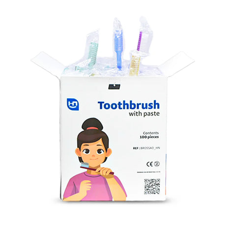 Brosses à dents imprégnées dentifrice - Hua En - uofti.com