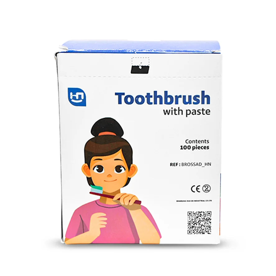 Brosses à dents imprégnées dentifrice - Hua En - uofti.com