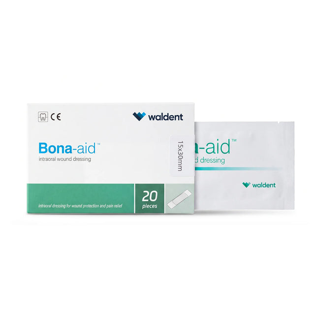 Pansement intra-oral absorbable Waldent Bona-aid pour protection des plaies buccales en chirurgie dentaire - uofti.com