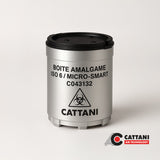 Conteneur à amalgame Cattani jetable : étanche, conforme ISO, collecte propre et sûre. Compatibilité Hydrocyclone, idéal pour gestion des déchets - uofti.com