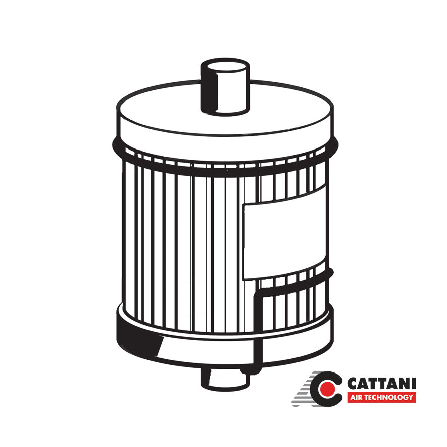 Ø 30 mm absolute antibacterial filter with activated carbon HEPA H13 | Cattani
