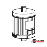 Ø 30 mm absolute antibacterial filter with activated carbon HEPA H13 | Cattani