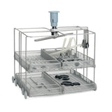 Chariot de lavage SMEG avec bras d’aspersion intégré, pour 4 paniers CSKDIN. Lavage uniforme haute capacité, compatible WD4290-SC-00G - uofti.com