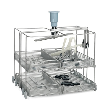 Chariot de lavage SMEG avec bras d’aspersion intégré, pour 4 paniers CSKDIN. Lavage uniforme haute capacité, compatible WD4290-SC-00G - uofti.com