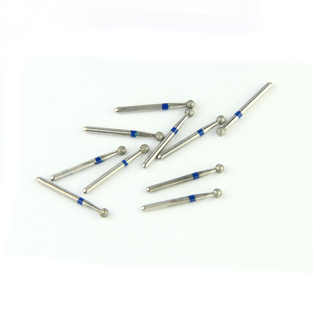 Diamond bur x5 FG - Round head - Height 19 mm - ISO: 001 - DIAN FONG