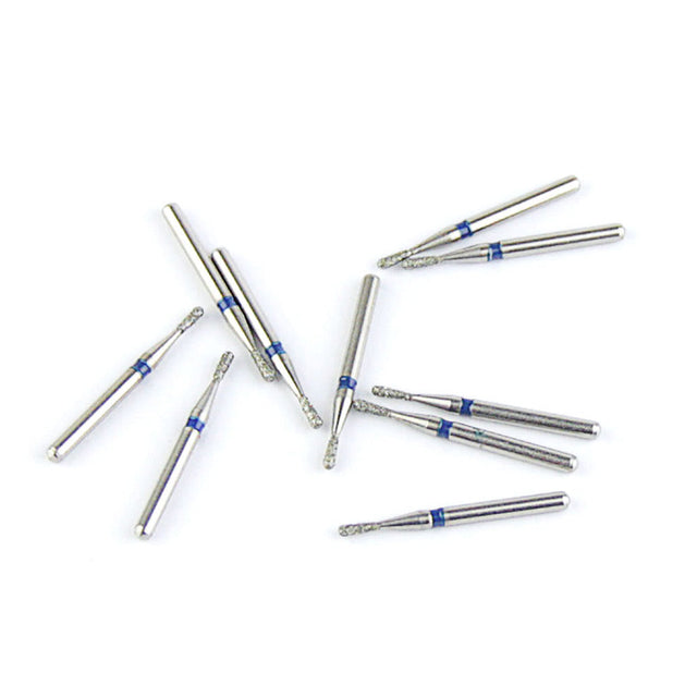 Fraises Diamantée FG x5 - Tête cône à extrémité ronde - Hauteur 19 mm - Iso : 233 - DIAN FONG - Dental Coop